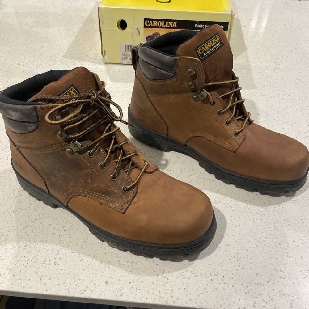 Carolina Men's 6 Inch Waterproof Engineer Dark Brown New In Box Size 14